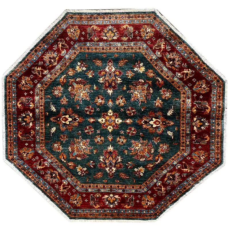 Achteckiger Teppich 170x170cm