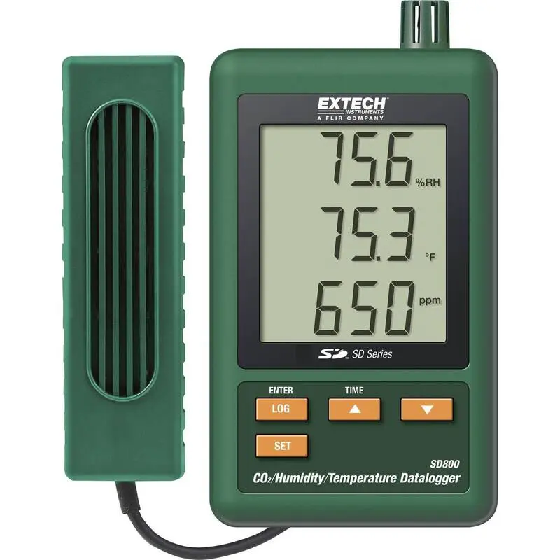 B-Ware Extech SD800 Multi-Datenlogger Messgröße Temperatur CO2 Luftfeuchtigkeit