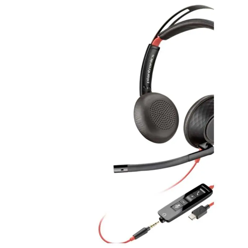 B-Ware HP Poly Headset Blackwire C5220 Stereo USB- Computer On Ear Headset