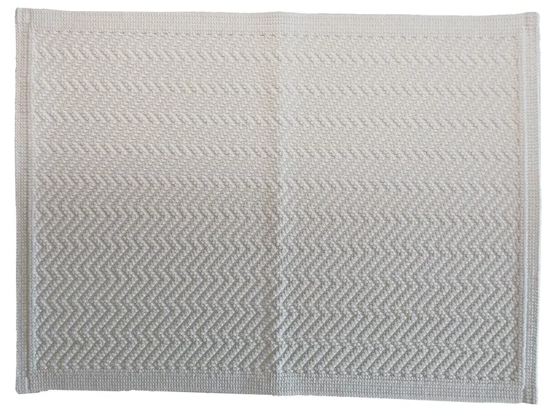 Badvorleger ZIG ZAG Weiss