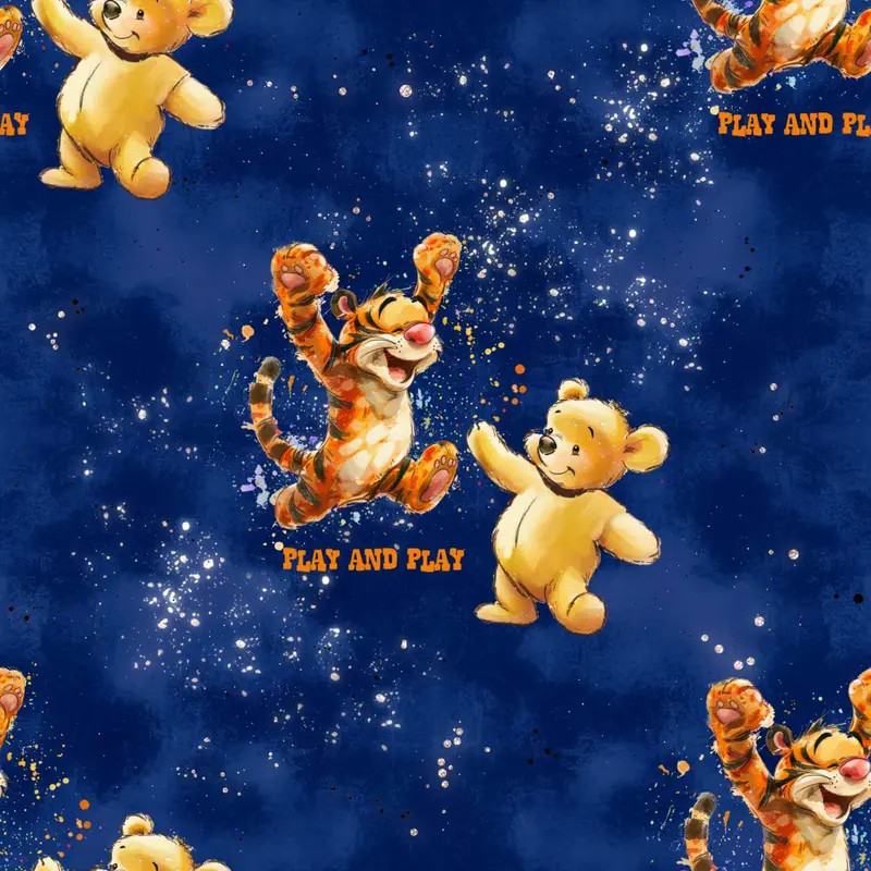 Bär & Tiger Kinderstoff Meterware – Jersey