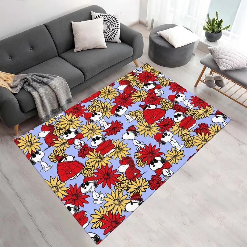 Blumiger Snoopy Teppich - TOK