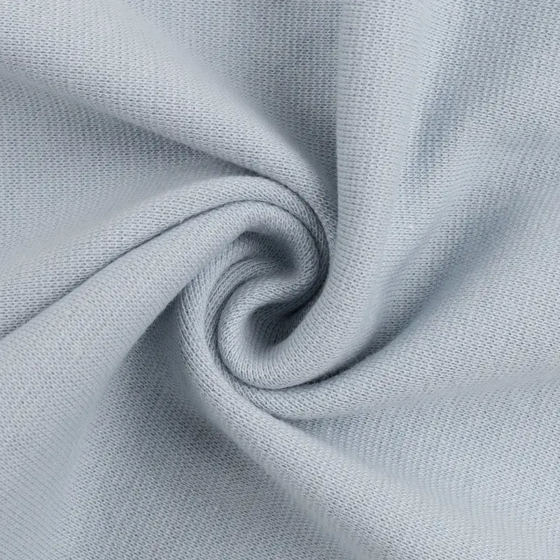 Bündchen, Heike, Uni, zart Hellblau, Meterware