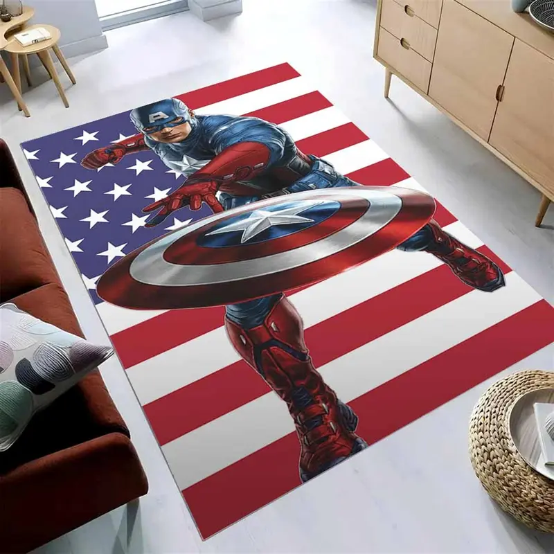 Captain America Usa Flag Teppich