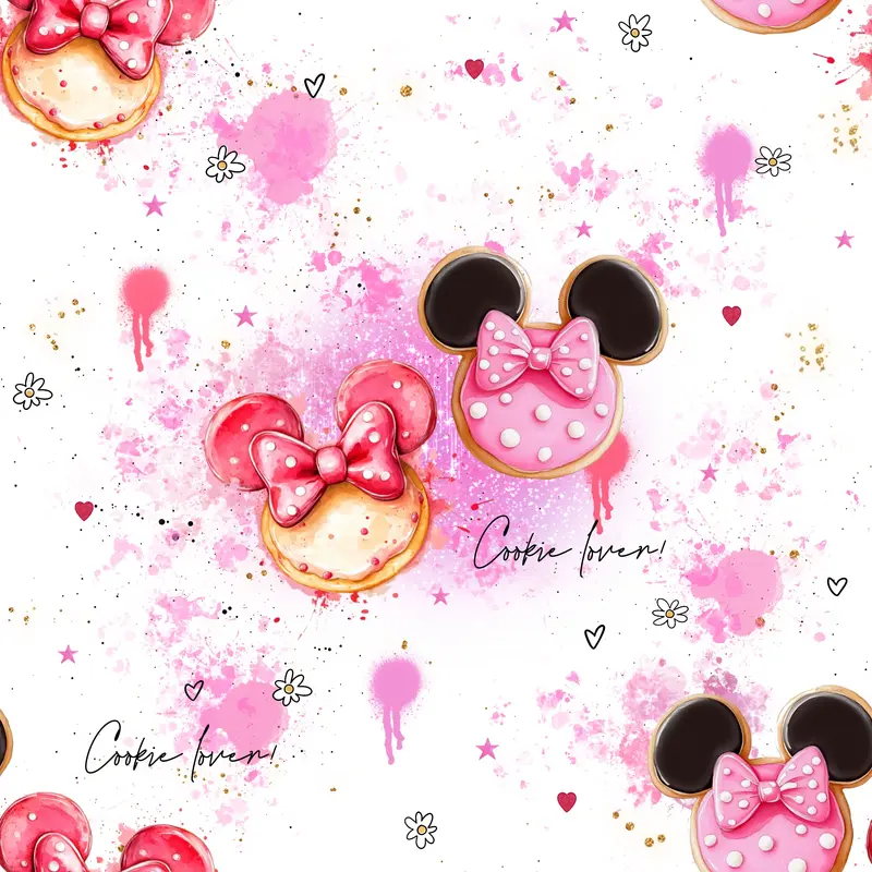 Cookie Lover | Donut Stoff Meterware | Kinderstoff