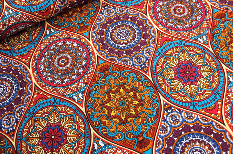 Dekostoff orientalisches Mandala *Ab 50 cm