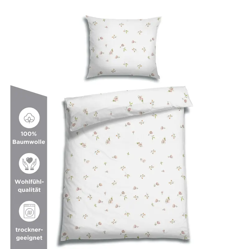EDEL SATIN BETTWÄSCHE BEA ROSE