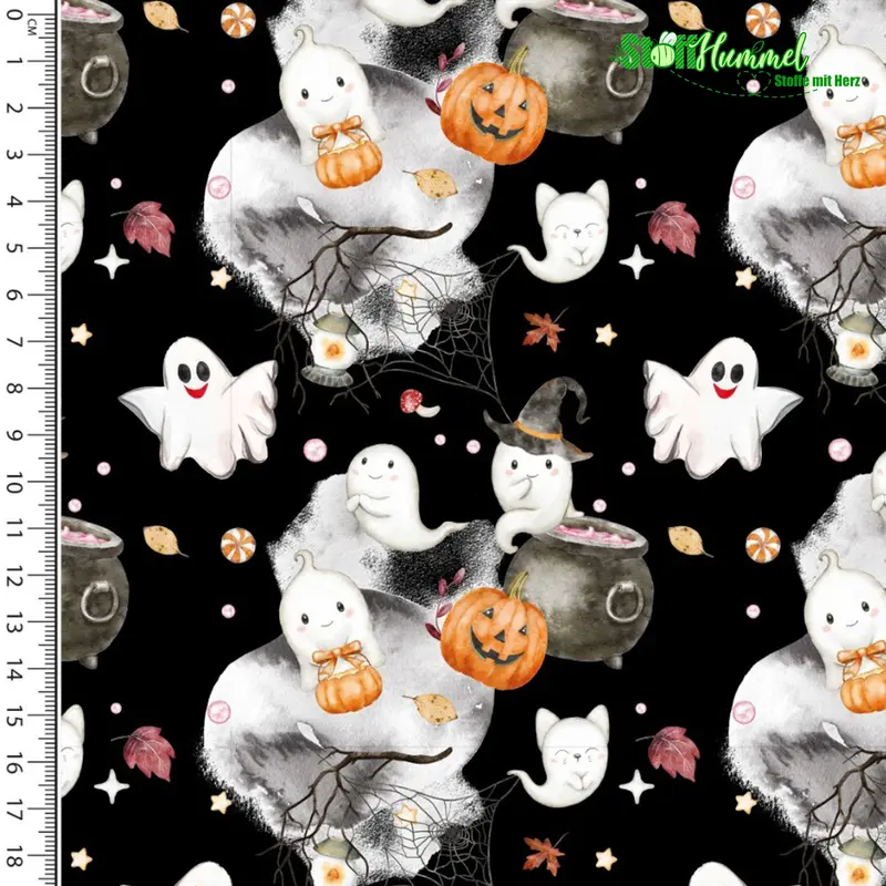 French Terry - Cute spooky Cats and Ghosts