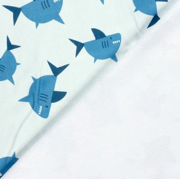 Frottee Haie hellblau *Ab 50cm