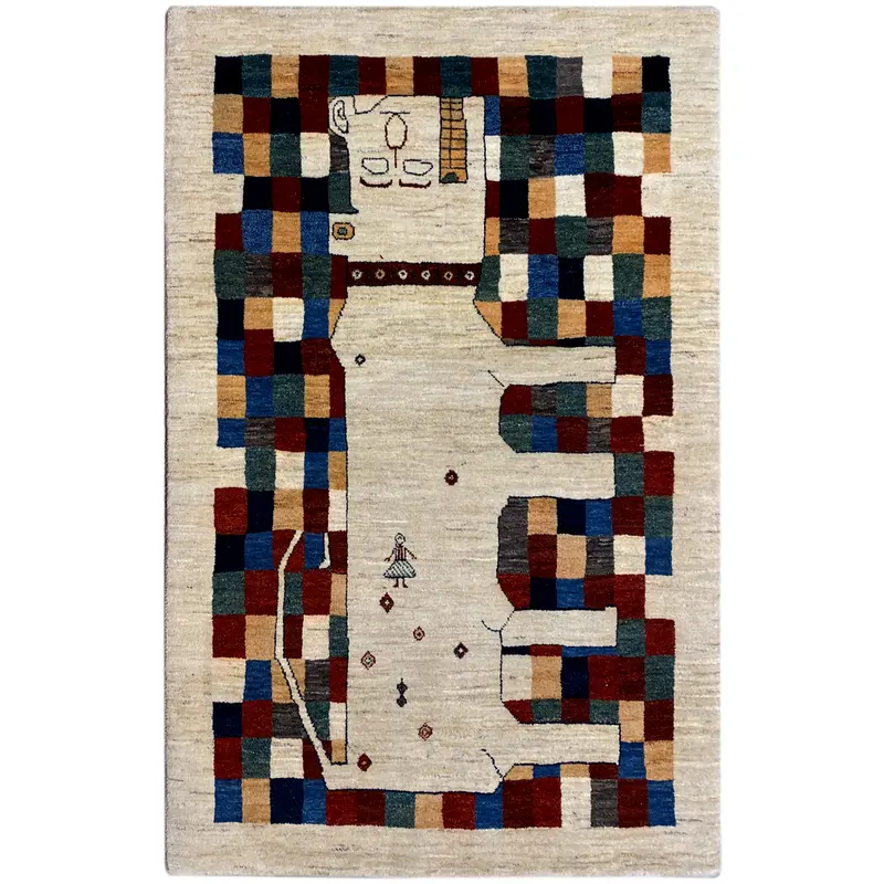 Gabbeh Teppich 182x120 cm
