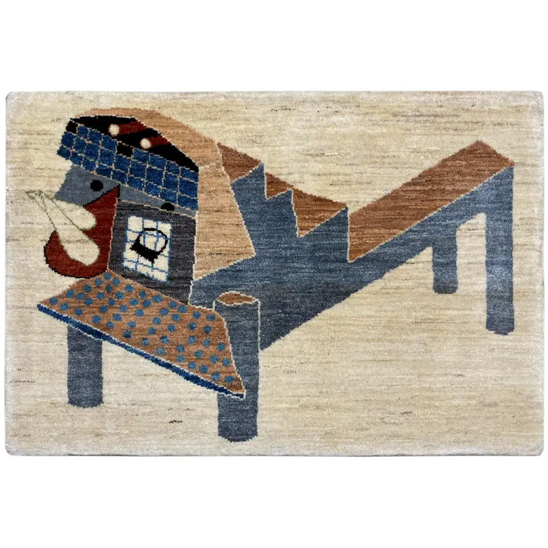 Gabbeh Teppich Abstrakt 117x80 cm