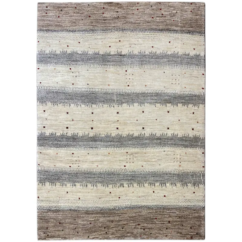 Gabbeh Teppich Beige 198x145 cm