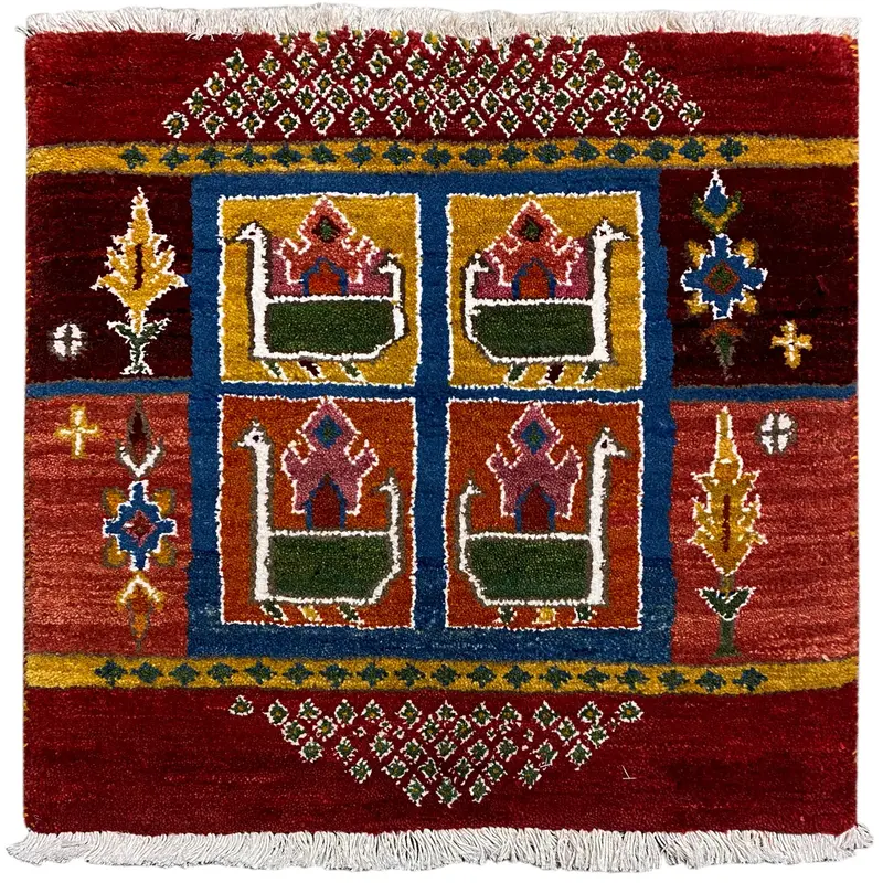 Gabbeh Teppich Lori 56x56 cm
