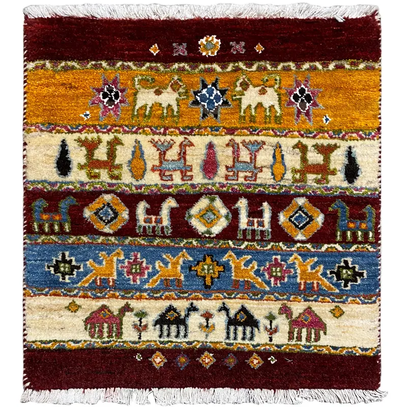 Gabbeh Teppich Lori 63x58 cm