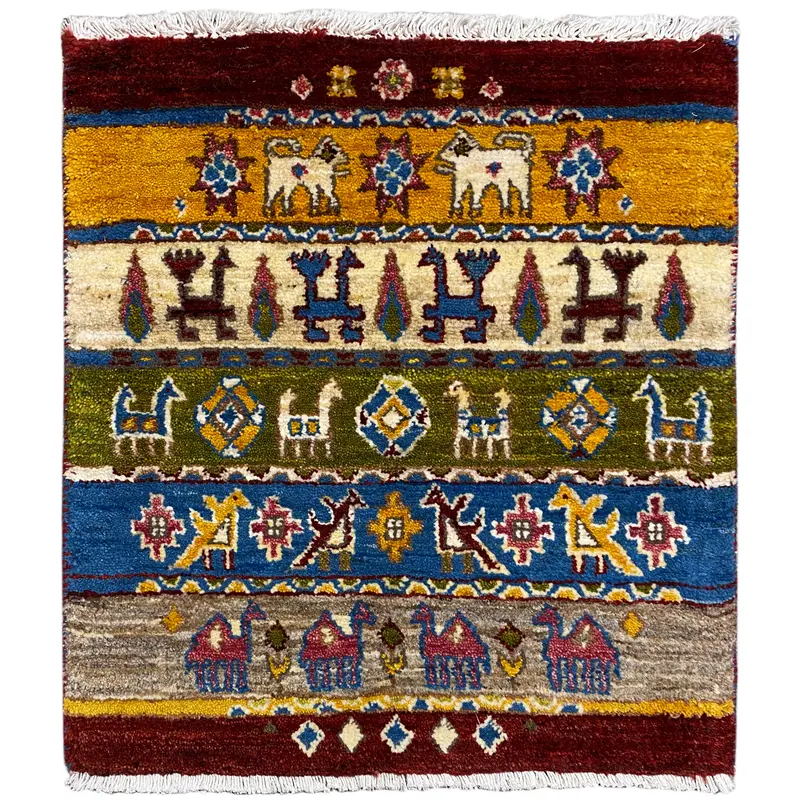 Gabbeh Teppich Lori 65x56 cm