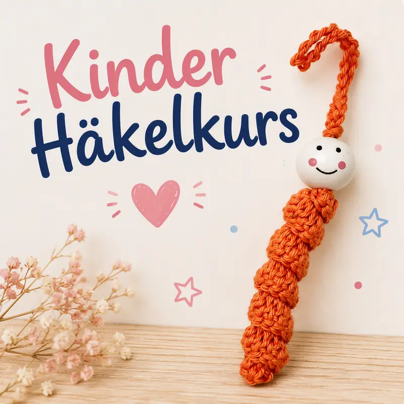 Glückswürmchen Kinder Häkelkurs mit Katrin