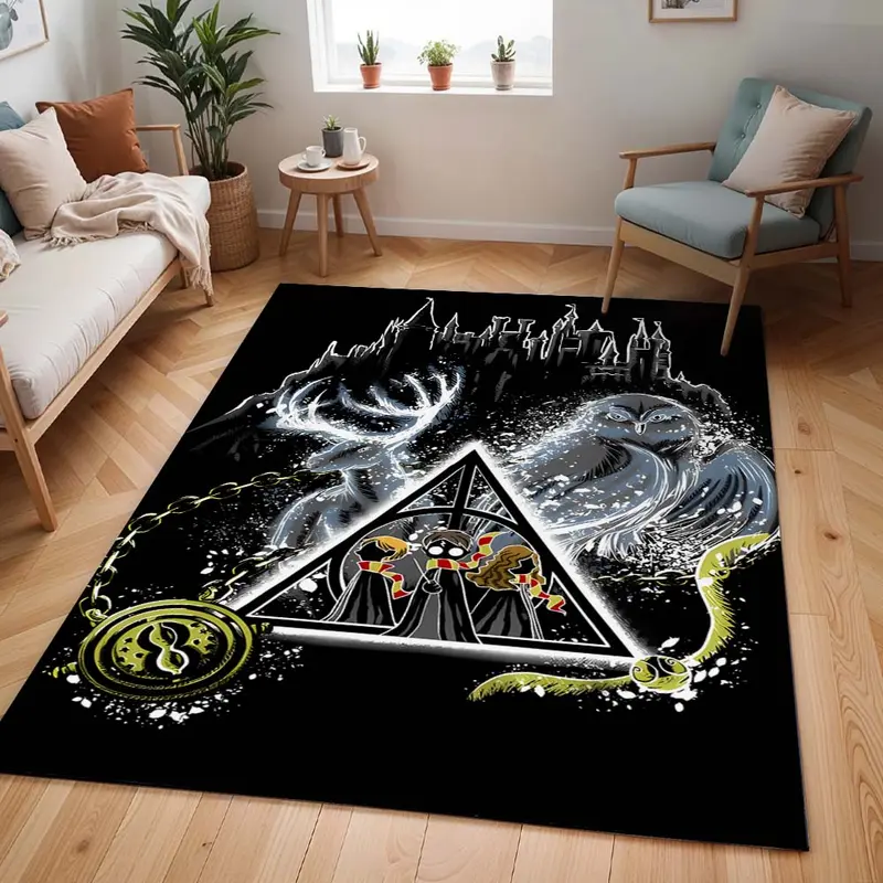 Harry Potter Always Symbol und Eule Teppich - TOK