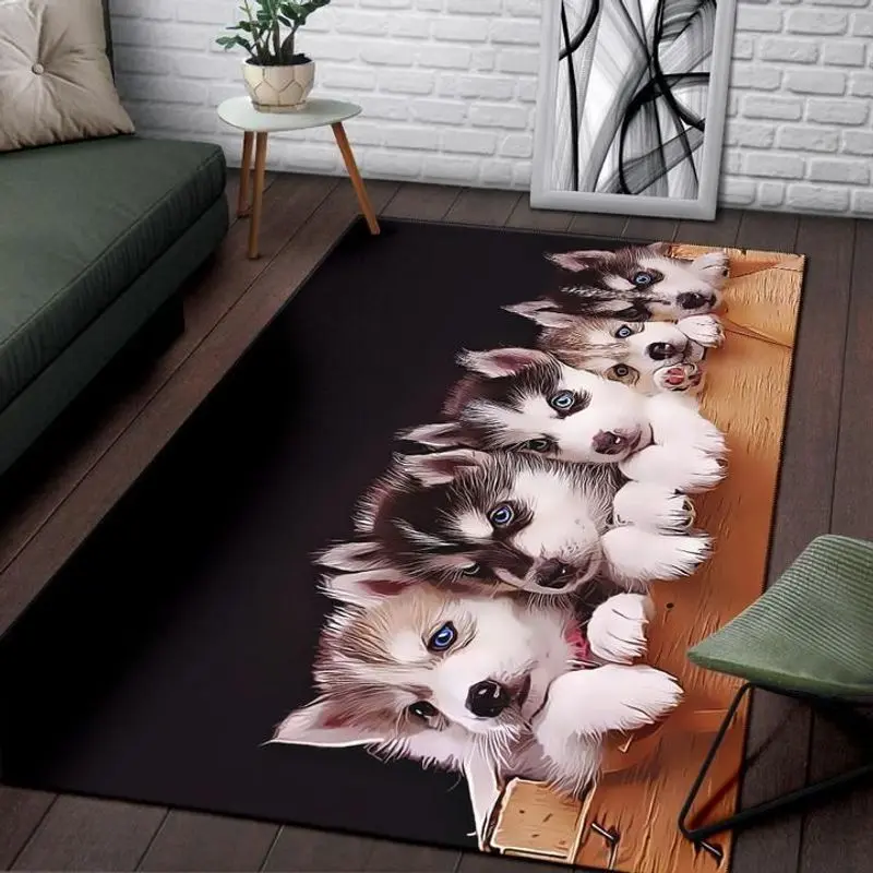 Husky Puppies Teppich