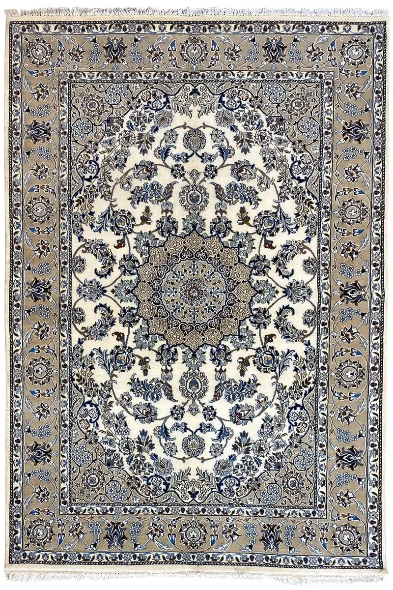 Indo Nain Teppich - Beige (249x174 cm)