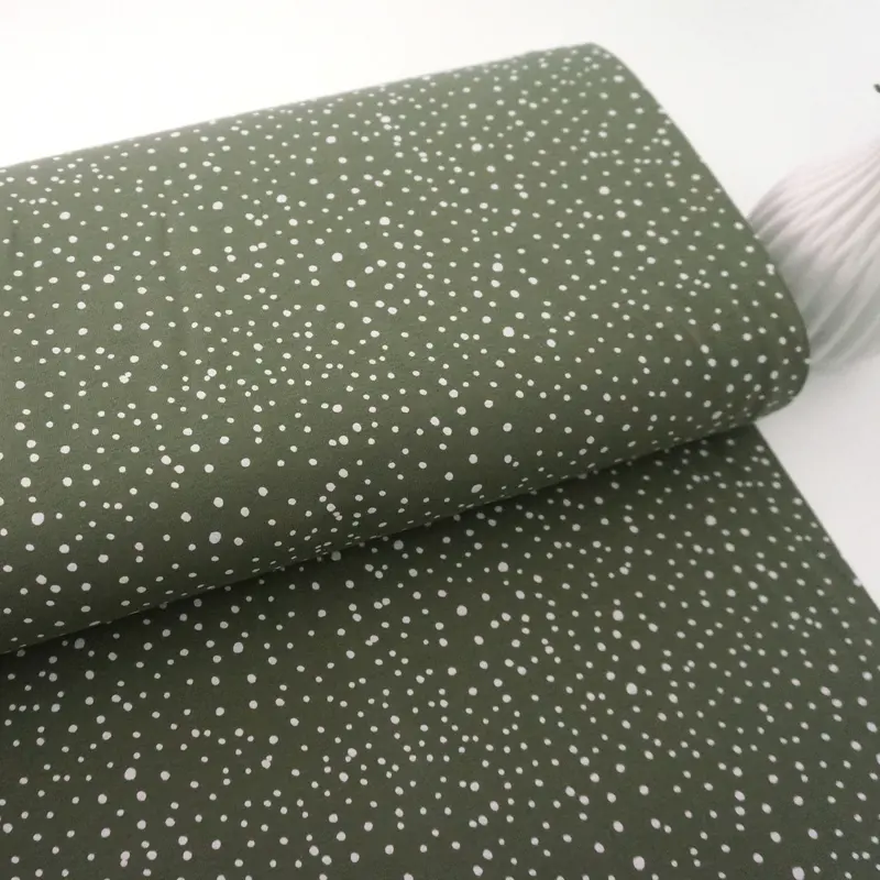 Jersey, Kleckse, Punkte, Moos, Meterware