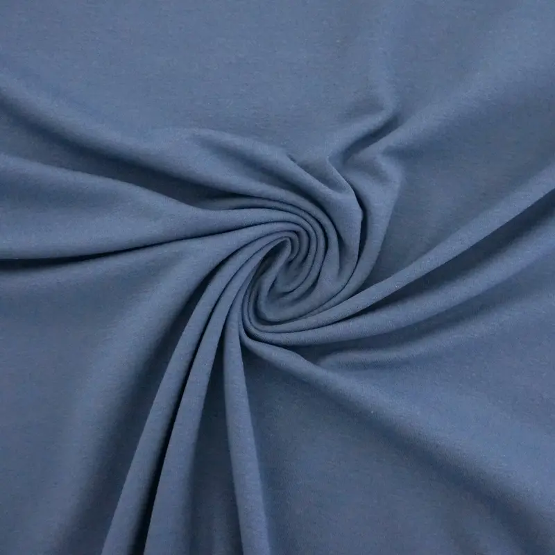 Jersey Uni, Mittelblau, Meterware