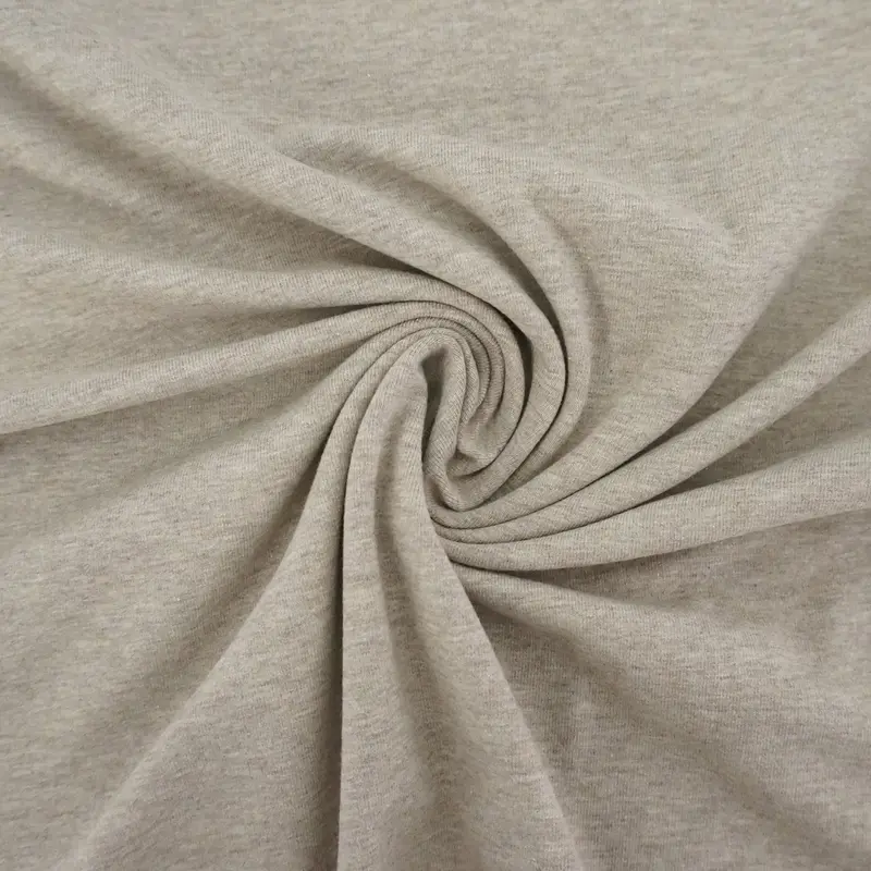 Jersey, Vanessa, Beige, meliert, Meterware