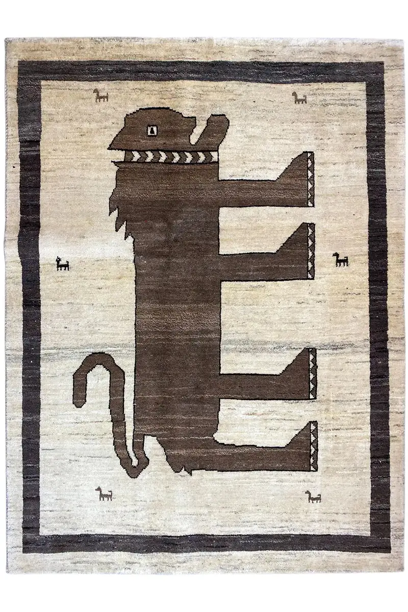 Löwen Gabbeh (189x143 cm)