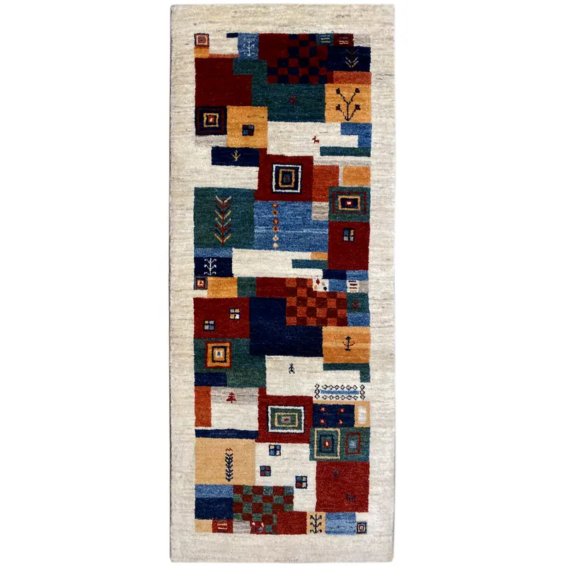 Mehrfarbiger Gabbeh Teppich 191x77 cm
