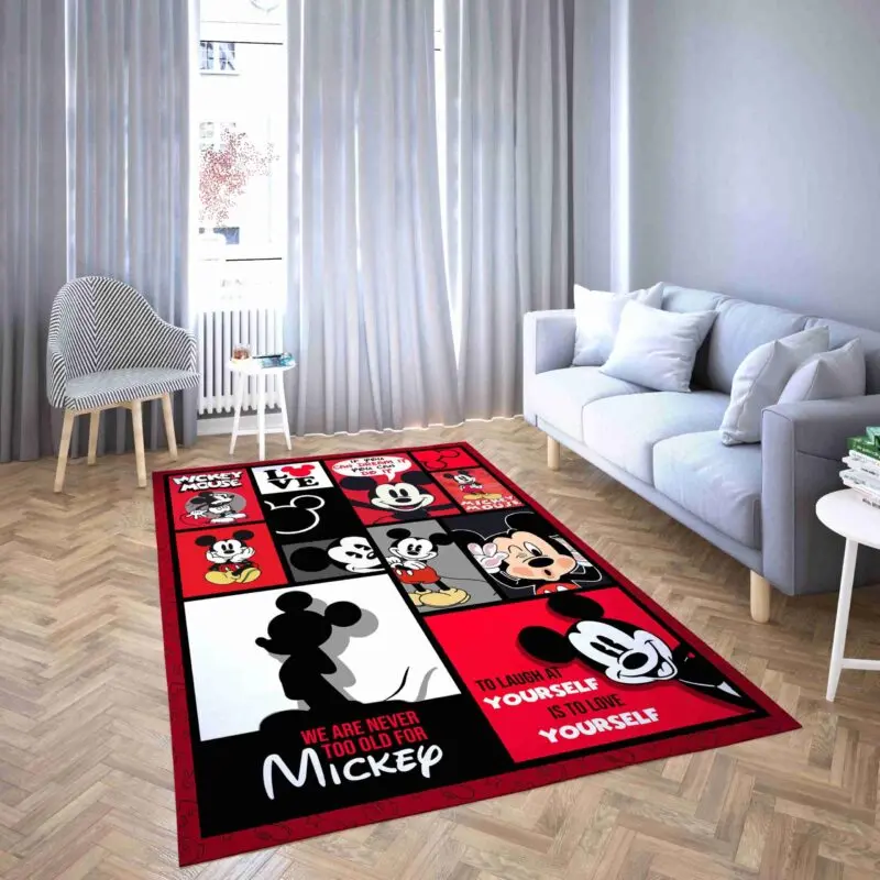 Mickey Mouse Und Lustige Bilder Teppich