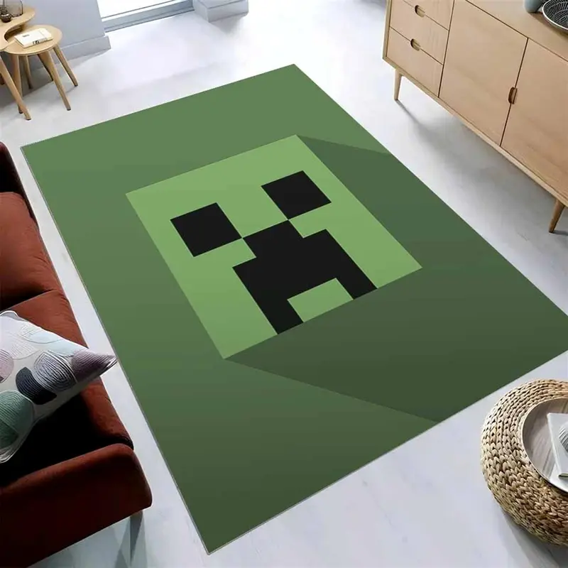 Minecraft Creeper Head Teppich