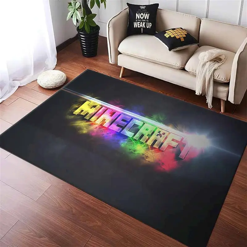 Minecraft Video Game Neon Teppich