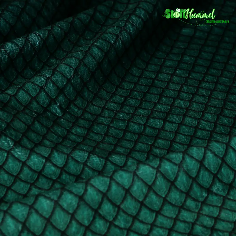 Minky Dragonscales Green
