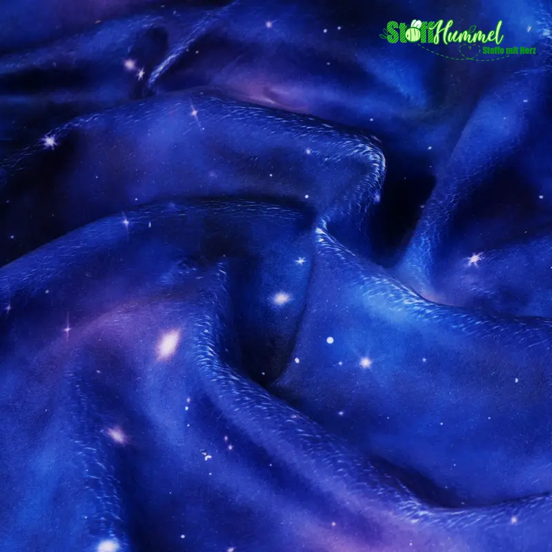Minky Galaxy Blau