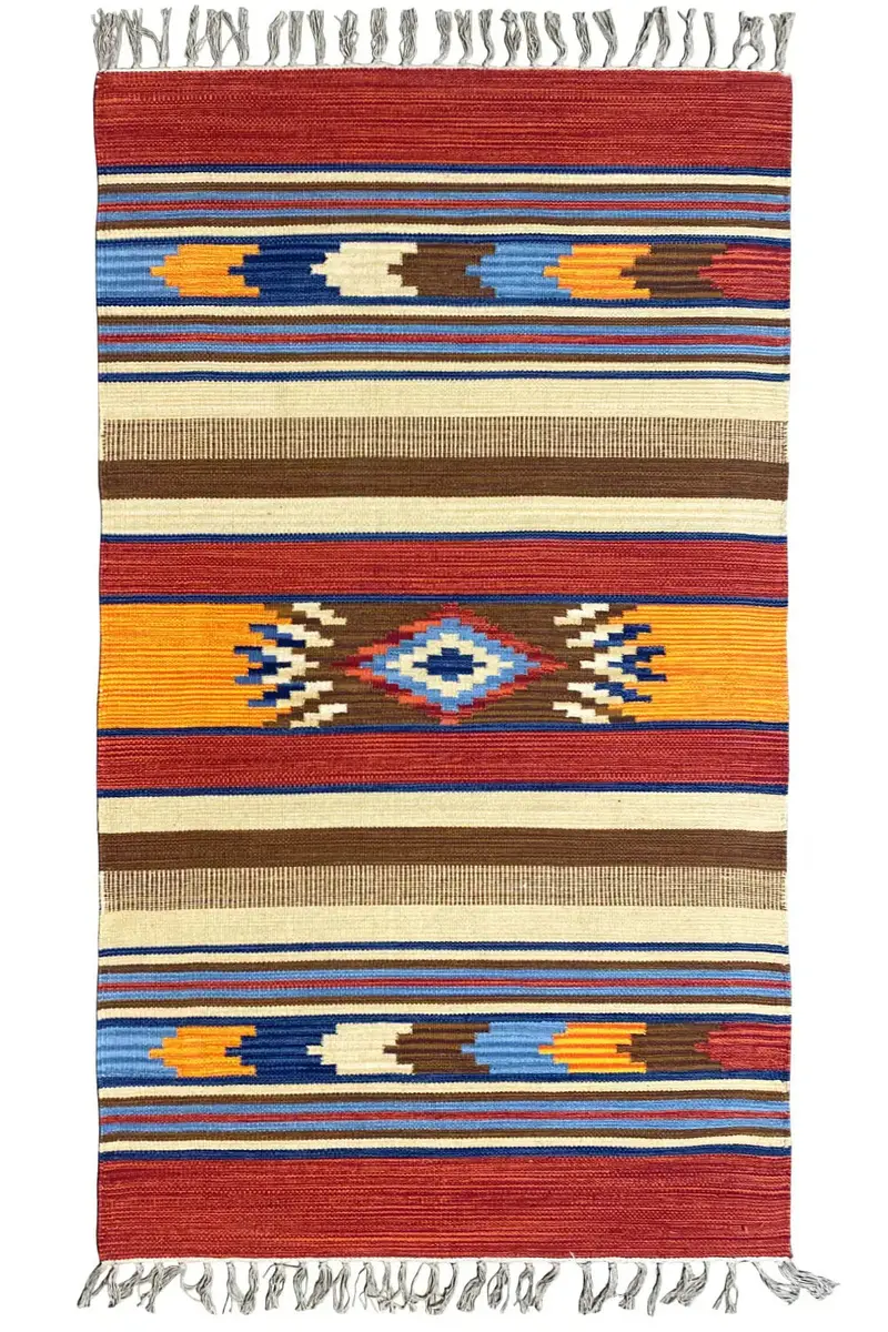 Moderner Kelim - Samak Multicolor