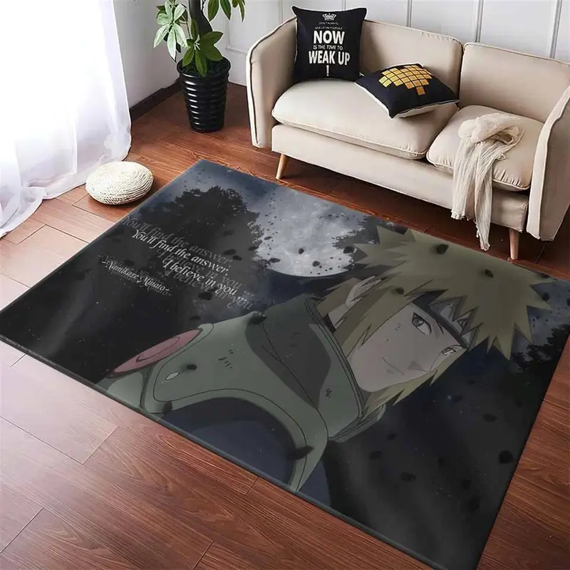 Naruto Eclair Jaune Konoha Teppich