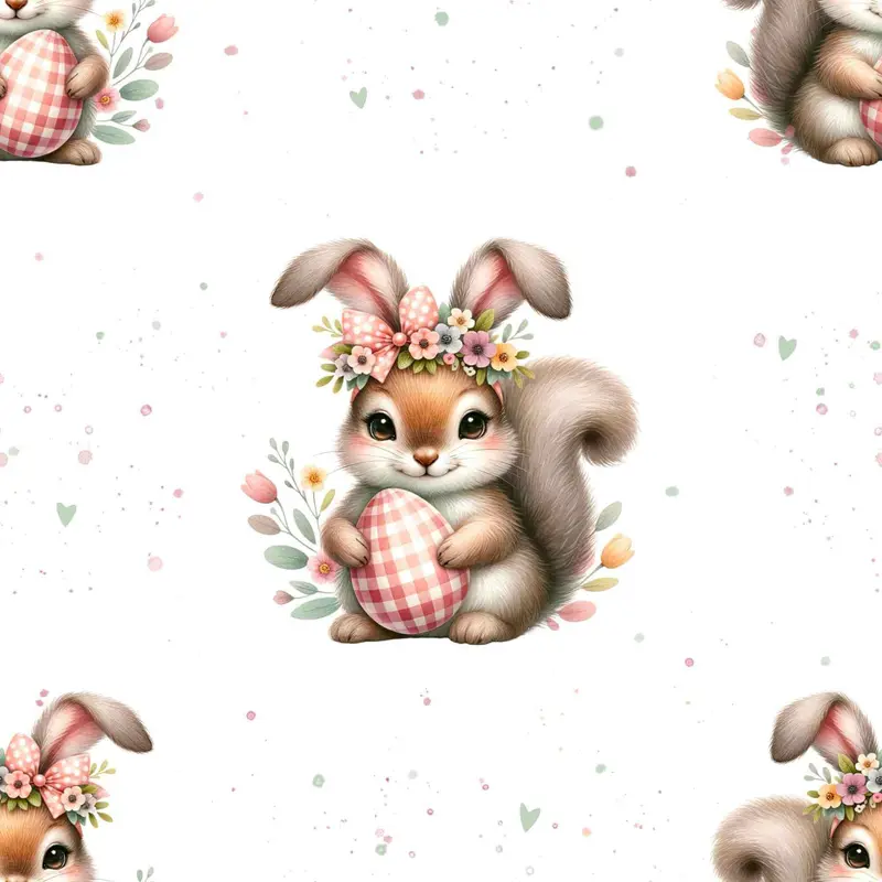 Osterhörnchen Kinderstoff – Osterstoffe Meterware