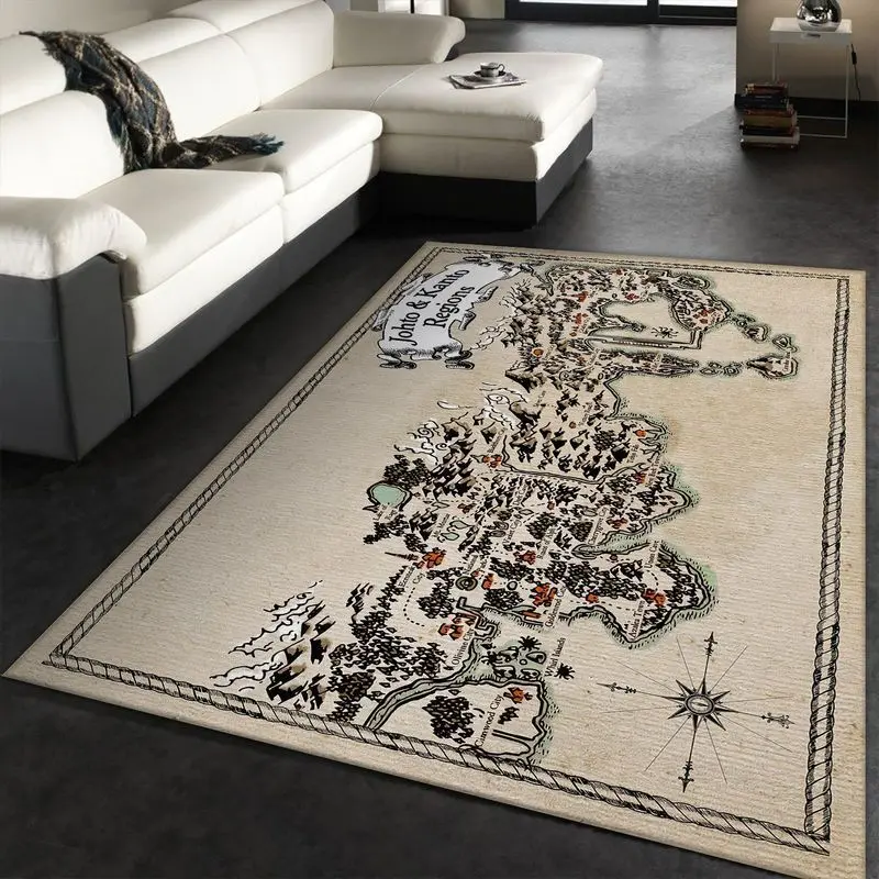 Pokemon Map Teppich