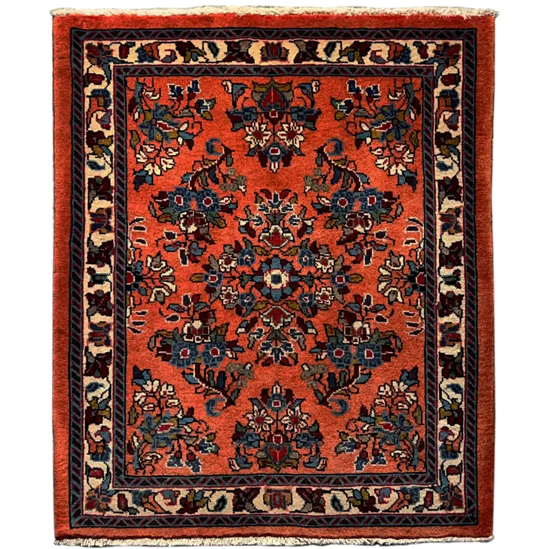 Poshti Teppich, Orange, 80x68 cm