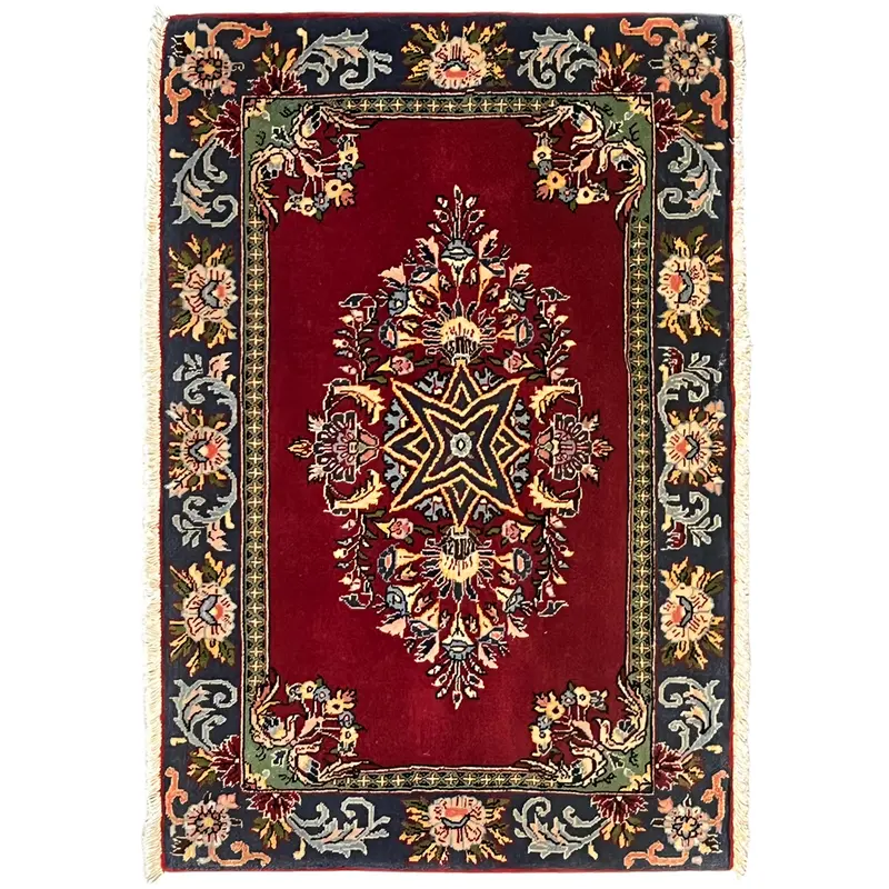 Roter Poshti Teppich 93x66 cm