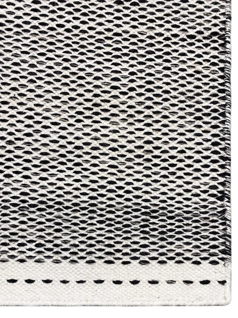 Schwarz Kelim Teppich - 160x230 cm