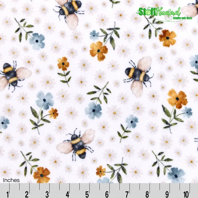 Shannon Cloud Cuddle® Minky Double-sided - Bees and Blooms