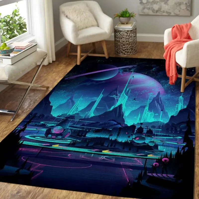 Space Park Spiel Teppich