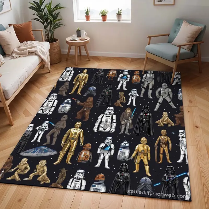 Star Wars Charaktere Teppich - TOK