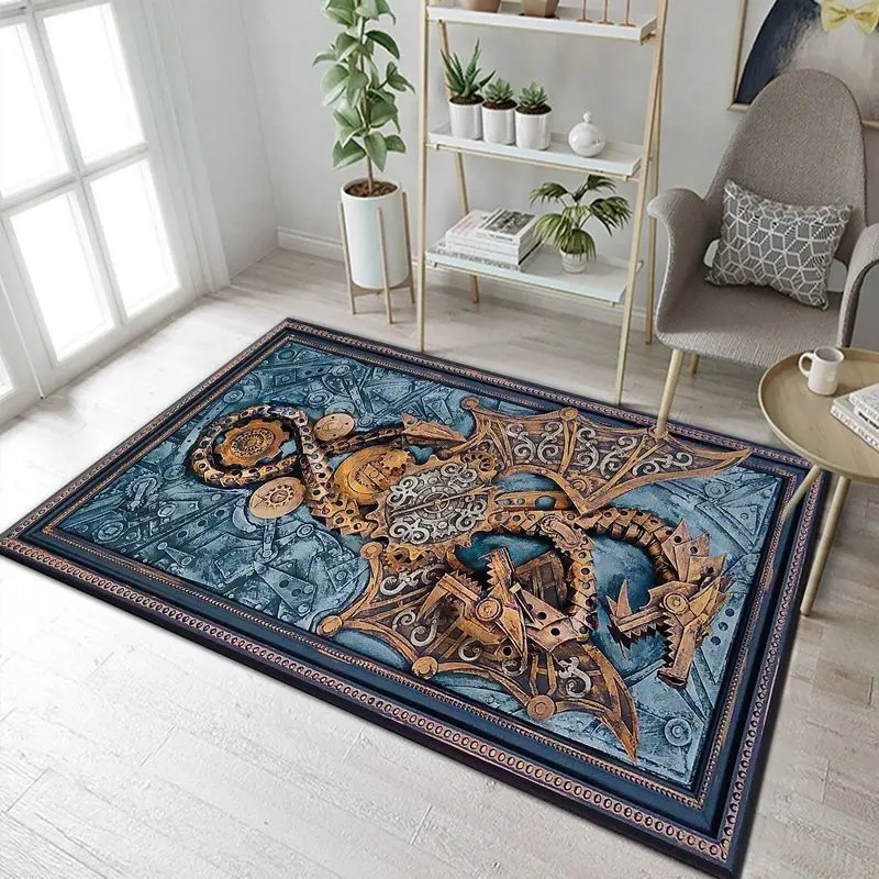 Steampunk Dragon Teppich