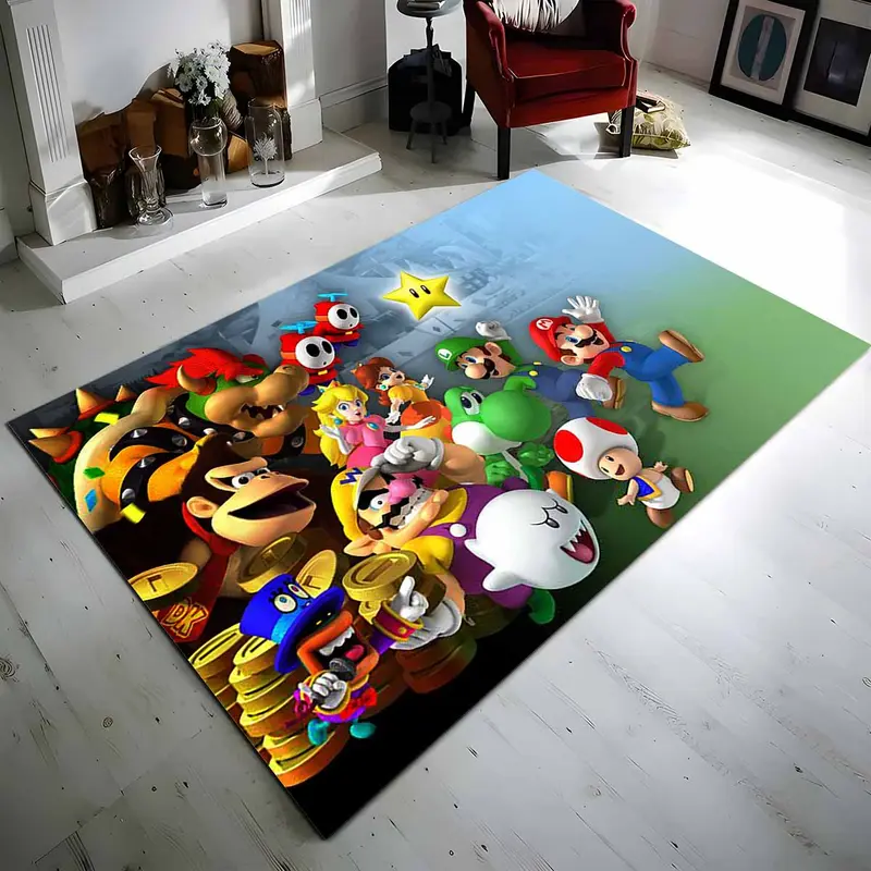 Super Mario Charaktere 8 Teppich