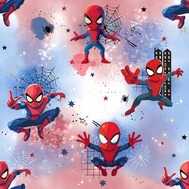 Superheld Stoff Meterware | Spider Hero | Kinderstoff